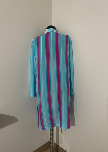 Uzun Kollu, Piliseli, Çok Renkli Kadın Gömlek - Görsel 2