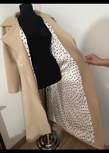 Kaşe kaban astarlı öncen çitçitli - Görsel 6