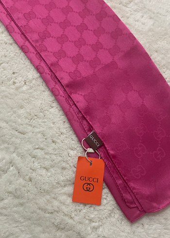 Pembe Saten Kadın Şal - Görsel 2