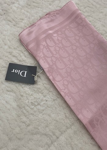 Pembe Saten Kadın Şal - Görsel 2