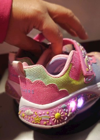 Skechers orijinal Kız Çocuk Pembe Bağcıksız Spor Ayakkabı - Görsel 7