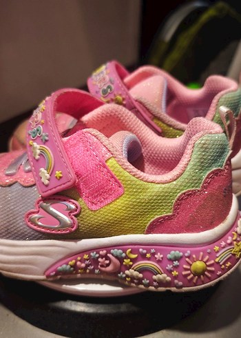 Skechers orijinal Kız Çocuk Pembe Bağcıksız Spor Ayakkabı - Görsel 8