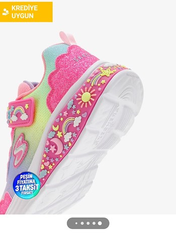 Skechers orijinal Kız Çocuk Pembe Bağcıksız Spor Ayakkabı - Görsel 2