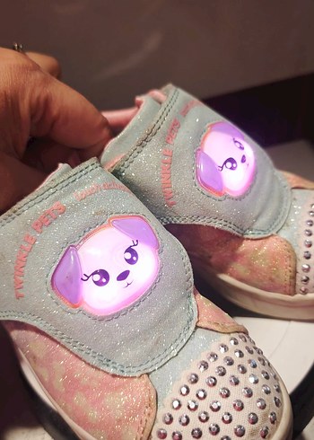 Skechers Twi-lites Twinkle Pets Kız Spor Ayakkabı orjinal - Görsel 3