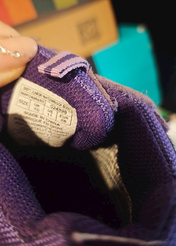 Kızlar için Mor Cırtlı Spor Ayakkabı orjinal mountain warehouse - Görsel 3