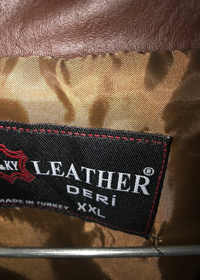 Deri erkek montu - Görsel 3