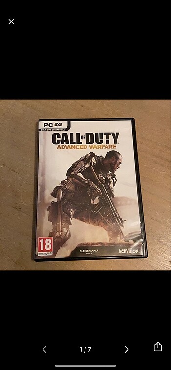Call of duty / acvanced warfare dvd oyun
