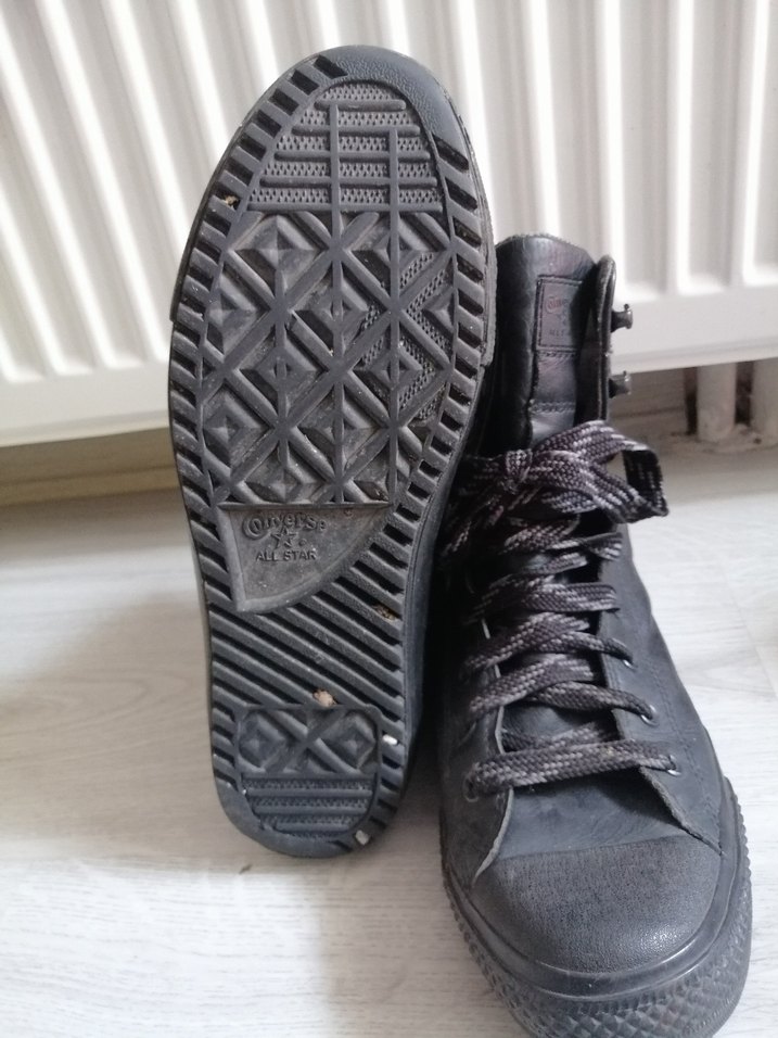 Siyah Erkek Bağcıklı Punk Tarzı Bot - Görsel 3