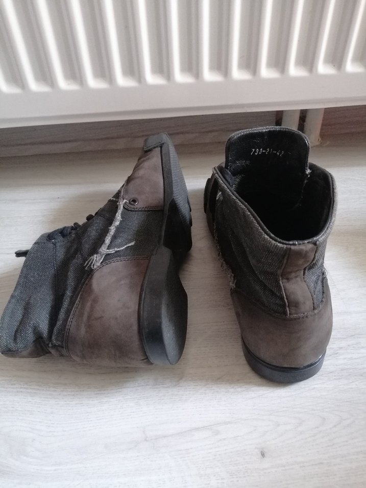 Gri Süet Erkek Botları Tokalı - Görsel 4