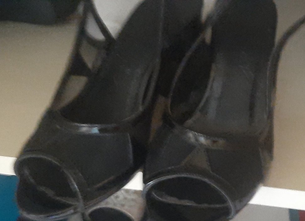 Siyah rugan Desenli Platform Topuklu Kadın Ayakkabı - Görsel 2