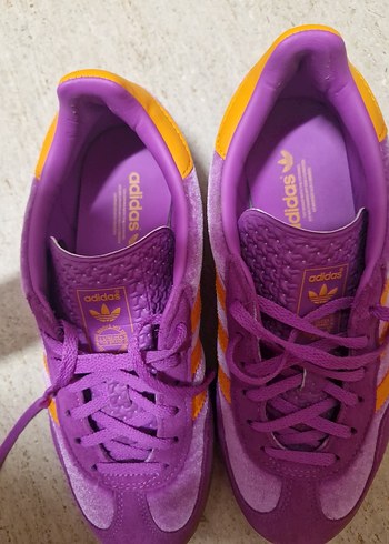 38 Beden mor Renk Mor ve Turuncu Adidas Gazelle Kadın Spor Ayakkabı
