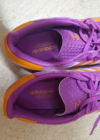 38 Beden Mor ve Turuncu Adidas Gazelle Kadın Spor Ayakkabı
