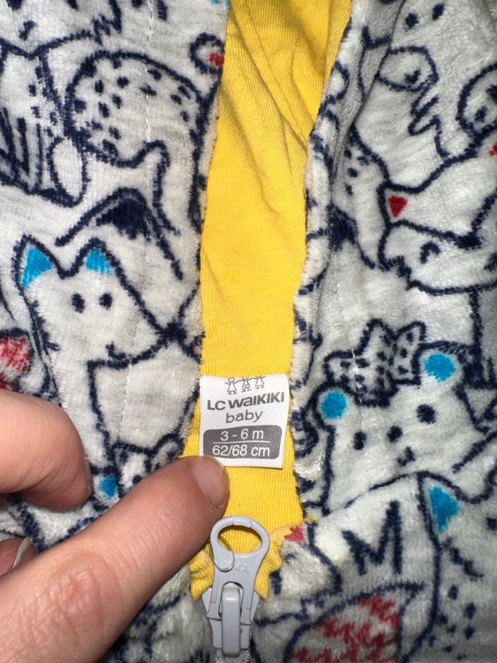 Kapüşonlu Bebek Erkek Polar Tulum - Görsel 3