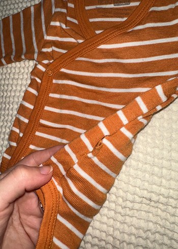 Uzun Kollu Örme Bebek Body Seti - Görsel 2