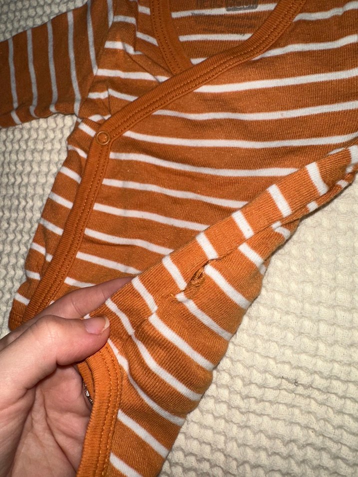 Uzun Kollu Örme Bebek Body Seti - Görsel 2