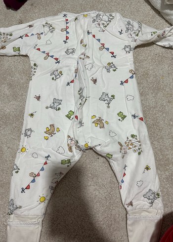 Bebek Beyaz Desenli Uyku Tulumu - Görsel 5