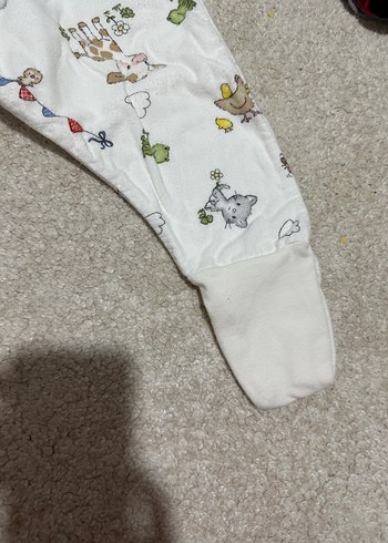 Bebek Beyaz Desenli Uyku Tulumu - Görsel 2