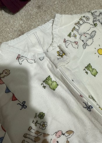 Bebek Beyaz Desenli Uyku Tulumu - Görsel 4