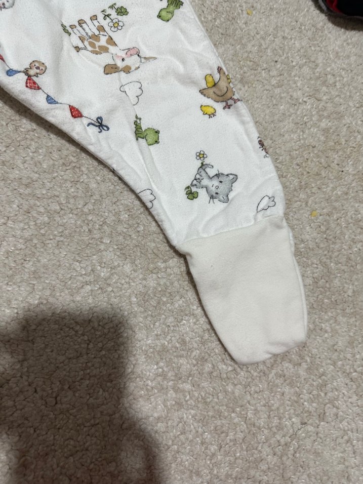 Bebek Beyaz Desenli Uyku Tulumu - Görsel 2