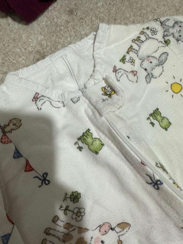 Bebek Beyaz Desenli Uyku Tulumu - Görsel 4