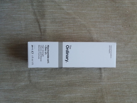 the ordinary niacinamide 10% + Zinc 1%