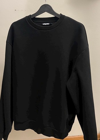 Siyah Unisex Basic Sweatshirt