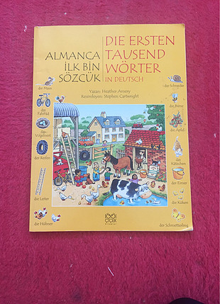 universal Beden çeşitli Renk Almanca ilk bin sözcük kitap