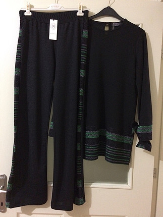 Missemramiss simli pantolon&tunik; takım