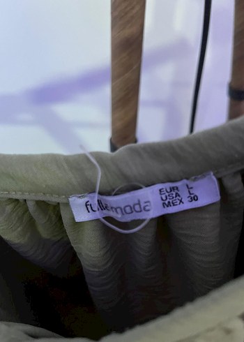 Yeşil Volanlı Mini Askılı Bluz - Görsel 5