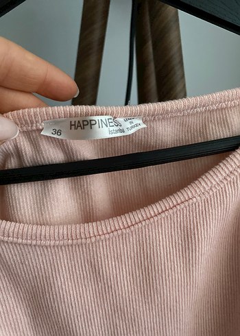 Pembe Keten Kadın Askılı Bluz - Görsel 2