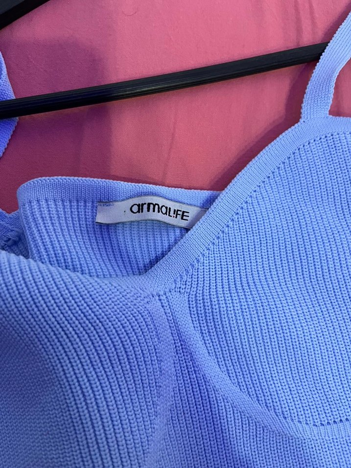 Pastel Mavi Mini Spor Sütyeni - Görsel 4