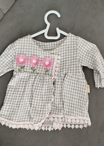LC Waikiki Gri Nakışlı Kız Triko Bluz
