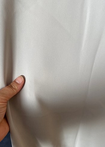 Bej Siyah Kenarlı Midi Elbise - Görsel 2