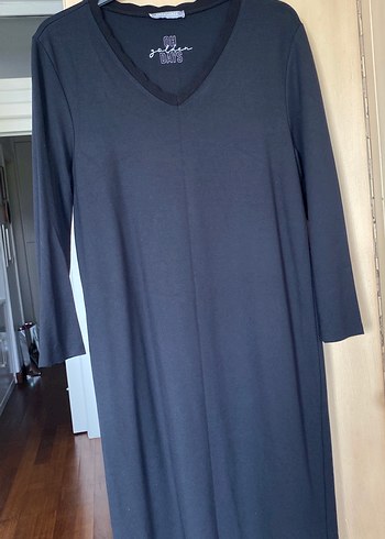 Gri V Yakalı Hamile Midi Tunik - Görsel 3