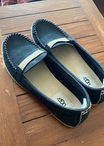 UGG Taba Süet Kadın Dolgu Topuk Terlik - Görsel 3