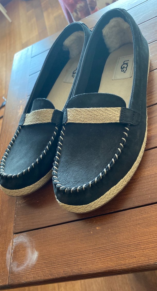 UGG Taba Süet Kadın Dolgu Topuk Terlik - Görsel 2