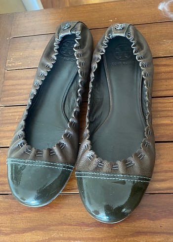 Kahverengi Deri Kadın Dolgu Topuklu Babet - Görsel 3