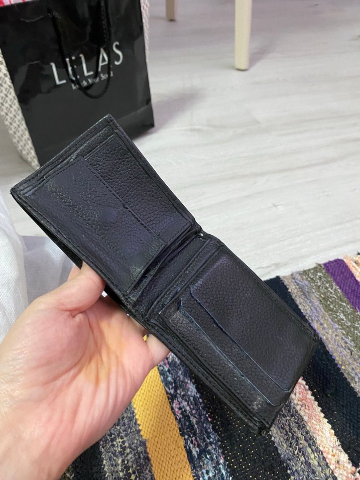 LELAS Siyah Minimalist Erkek Cüzdanı - Görsel 2