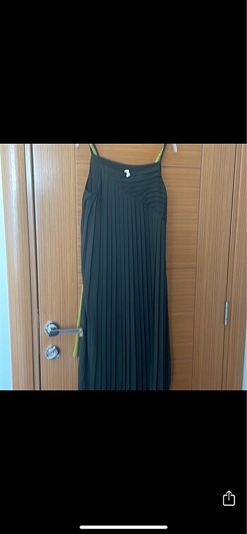 Yargıcı Yargıcı 36 beden ipek dokulu elbise füme rengi