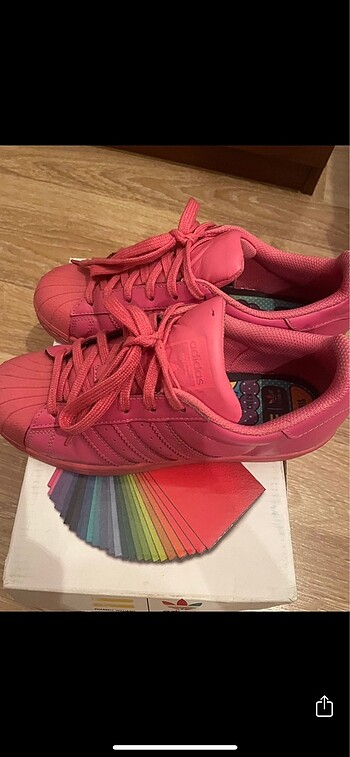 38 Beden pembe Renk Adidas Pharrell Williams spor ayakkabı