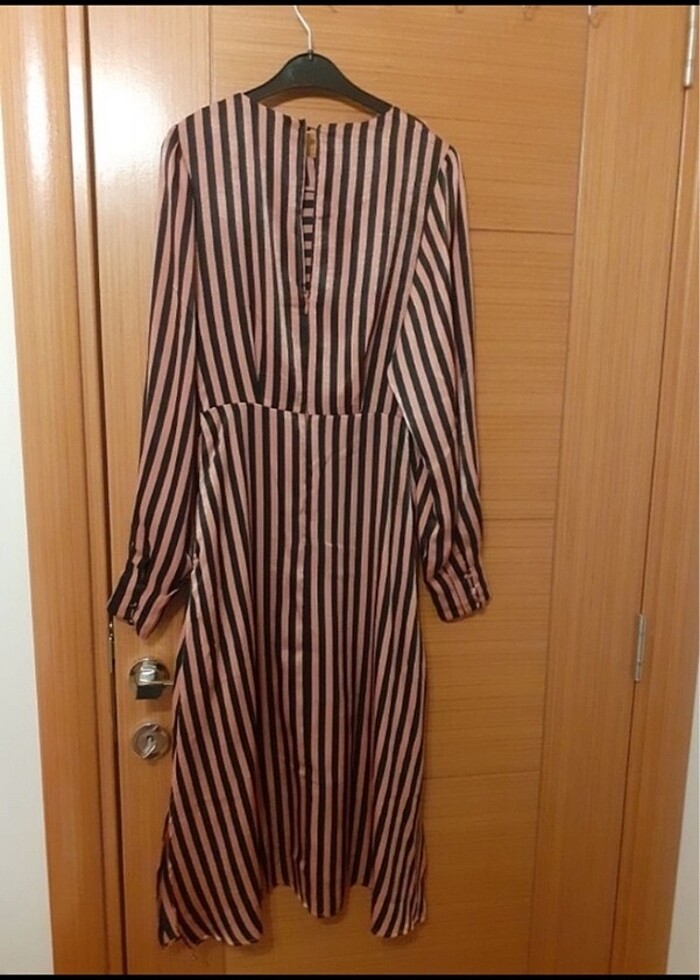 Mango saten elbise - Görsel 2