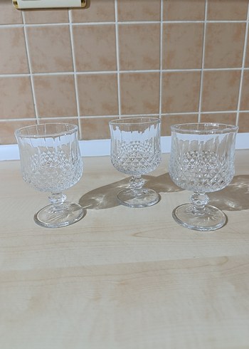 Beden Kristal Desenli Ayaklı Su Bardağı