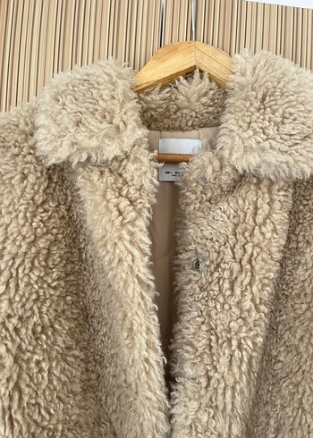 m Beden camel Renk Bershka yünlü ceket