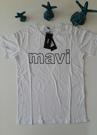 Mavi tişört unisex m beden