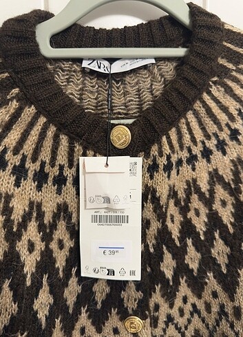 Zara Zara Jakarlı Örgü Hırka
