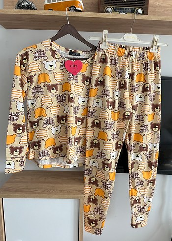 12-13 Yaş Beden Kız Çocuk Pijama Takımı