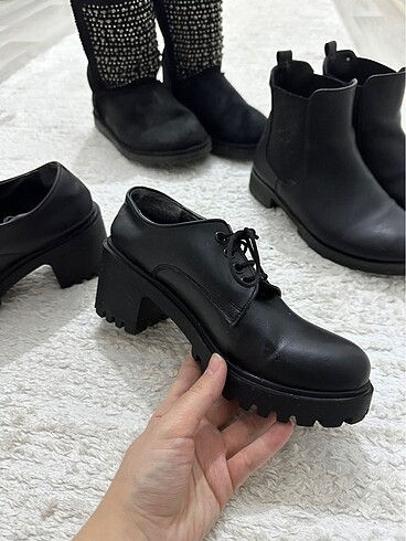 Kadın siyah casual ayakkabı - Görsel 4