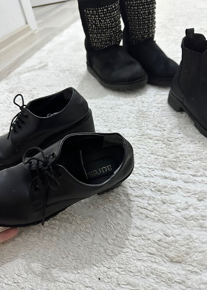 Kadın siyah casual ayakkabı - Görsel 3