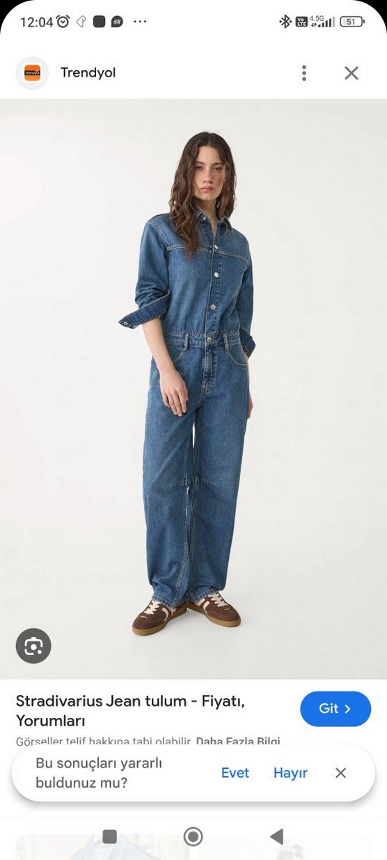 Stradivarius Kadın Denim Jean Tulum - Görsel 4