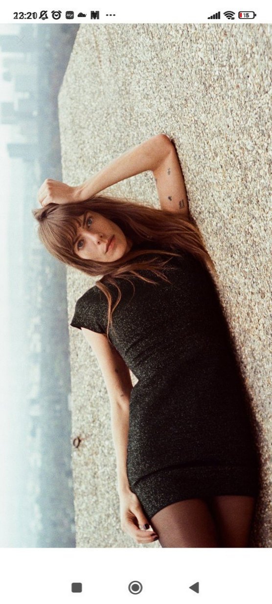 Simli kumaş Siyah Mini kısa Elbise - Görsel 2